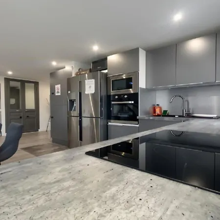 Duplex 105m2 Terrasse Et Balnéo - Parking Privé - Proche Paris Appartement Saint-Brice-sous-Forêt